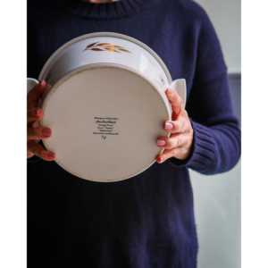 Tazón de Sopa de Porcelana J.L Coquet Mod Limoges, Forma Rítmica, Impresión Cerámica, Sopera - Product Image 1