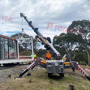 Tonlita telescopic BOOM ไฮดรอลิกรีโมทคอนโทรลรถตักตีนตะขาบขนาดเล็กแบบพกพาเครนแมงมุมยุโรป wirh Fly JIB - Product Image 4