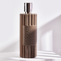 Flacon de parfum vintage grande capacité avec pompe, col serti, emballage personnalisable