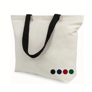 Custom Diy Your Creative Design Grocery Shopping <b>Large</b> Recycled Tote Canvas Cotton Bag With Magnetic Clasp - Product Image 1