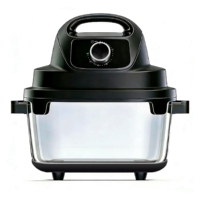Longbank Nouvelle Friteuse à Air Électrique Numérique Non Toxique, Capacité 4.8L+6L, Matériau en Verre, 1700W, Cuisson Rapide Turbo, Sans Huile