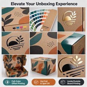 Boîte d'expédition personnalisée en carton ondulé pour <span class=keywords><strong>abonnement</strong></span> en gros – Carton cadeau pour service <span class=keywords><strong>mensuel</strong></span> de livraison en gros - Product Image 3