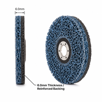 Disque abrasif REX Blue Strip & Clean Disc 4,5" x 7/8" en carbure de silicium, certifié TUV BSCI, pour l'élimination de la peinture et de la rouille