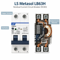Disjoncteur différentiel LS ELECTRIC LB40NN-1PN C40 RCBO avec protection contre les surintensités 30mA Courbe C CE KC Stock d'usine