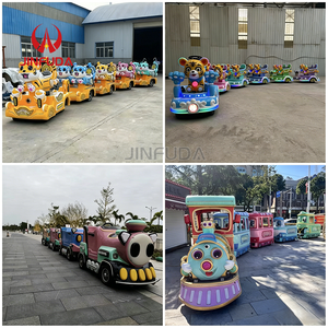 <span class=keywords><strong>Train</strong></span> <span class=keywords><strong>électrique</strong></span> sans rails pour enfants, mini-<span class=keywords><strong>train</strong></span> de parc d'attractions, équipement de divertissement extérieur de <span class=keywords><strong>grande</strong></span> envergure - Product Image 6