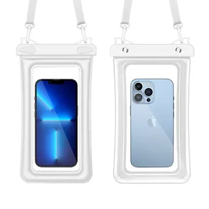 Nuovo sacchetto impermeabile galleggiante per telefono cellulare con Logo personalizzato borsa impermeabile con cordino a doppio gancio