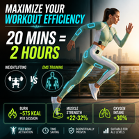 Ensemble 2 pièces de combinaison de fitness intelligente EMS haut de gamme, 18 électrodes, lavable en machine, étanche, écologique, pour sculpter le corps, portable