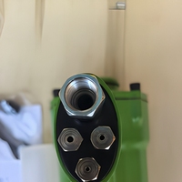 Riveteuse pneumatique verte, outil de pose de rivets, entrée d'air 1/4 NPT pour assemblage métallique