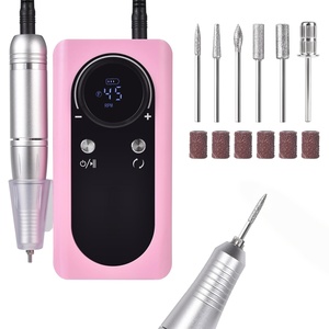 Machine à ongles électrique portable rechargeable 45000 tr/min, ponceuse à ongles pour le polissage des ongles en gel, pour la manucure à domicile et en salon - Product Image 1