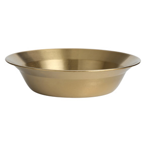 Stainless Steel Deep Plate Round Flat Bottom For Noodles Salad Crayfish Fruit Vegetables Home Use Solid Color - Product Image 3