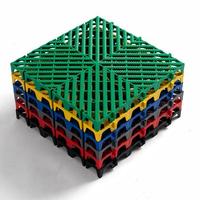 Dalles de sol modulaires en PP, résistantes aux rayures, imperméables, durables, pour ateliers industriels, dalles de sol emboîtables pour intérieur