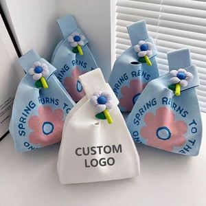 Bolsa de Tela de Algodón Puro con Logotipo Personalizado, Asa de Tela No Tejida, Reutilizable, para Regalos de Estudiantes y Maestros, Bolsa con Nudo Personalizada - Product Image 1