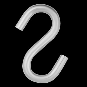 S Shaped Solid Hook Stainless Steel Wall Mounted For Clothing Storage Behind Doors On Walls - Product Image 1