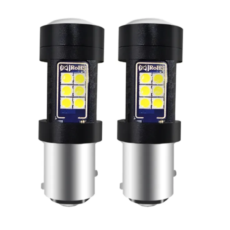 Đèn Tín Hiệu Rẽ 27Smd 3030 Led Đèn Dự Trữ Xe Hơi Đèn Phanh Canbus P21W Led Ba15S Py21W Bay15D 1157 1156 Led