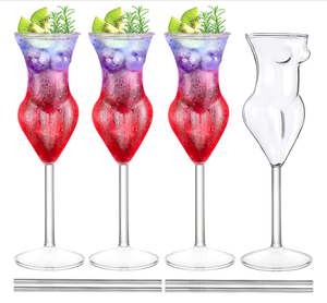 Vasos Profesionales para Bar, Vasos para Mezclar Cócteles con Juego de Jigger, Pajitas de Acero Inoxidable para Kit de Bar en Casa - Product Image 1