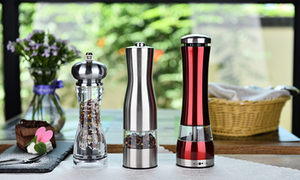 <span class=keywords><strong>Moulin</strong></span> à <span class=keywords><strong>poivre</strong></span> et à <span class=keywords><strong>sel</strong></span> électrique classique pour barbecue, design élégant et praticité combinées - Product Image 3