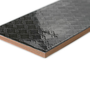 Pannello Decorativo in Piastrelle Nere Camden con Superficie a Motivi - Product Image 3