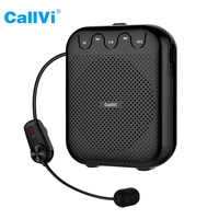 Haut-parleur portable USB Aux Callvi V-727, mini amplificateur vocal sans fil UHF avec microphone
