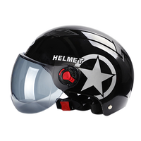 BYB/X-222 rentable moto casque mode personnalité demi-casque léger casque de vélo