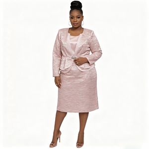 Tenues de Chorale Élégantes et Robes d'Église Geenlinm Fashion – Ensembles Trois Pièces Jupes et Robes Grandes Tailles de Haute Qualité - Product Image 3