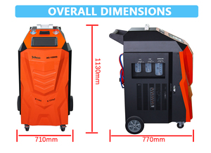 Nouveauté : Machine de <span class=keywords><strong>recharge</strong></span> et de récupération de réfrigérant AC entièrement automatique à double système (R134A et R1234YF) avec sélection multilingue - Product Image 6