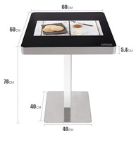 Table Basse Interactive Tactile Android LCD 21,5 Pouces sur Pied avec Animation pour Café et Restaurant – Écran Tactile Intelligent