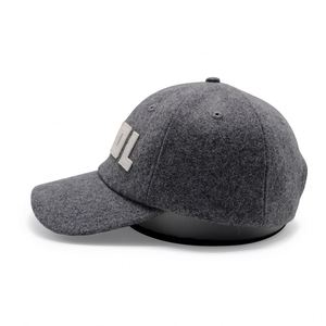 Casquette de baseball non structurée OEM de haute qualité avec broderie personnalisée et logo en feutre, casquette d'hiver en laine mélangée style « Dad Hat » - Product Image 5