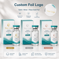 Emballage et étiquettes personnalisés pour ampoules de 10 ml, solution d'essence, flacon de peptide lyophilisé, petite boîte en papier
