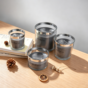 Fabricant <span class=keywords><strong>de</strong></span> bougies et <span class=keywords><strong>de</strong></span> <span class=keywords><strong>d</strong></span>écorations parfumées pour la maison, vente en gros, étiquettes privées personnalisées, bougies en <span class=keywords><strong>cire</strong></span> <span class=keywords><strong>de</strong></span> soja parfumées dans des pots en verre, luxe - Product Image 4