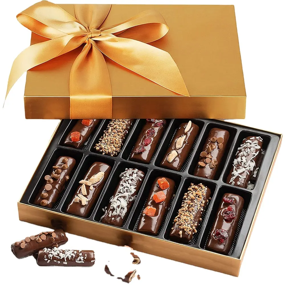 Benutzer definierter angemessener Preis Kraft papier falten Fancy Design Baklava Süßer magischer Pilz Schokoladen daten Verpackungs boxen