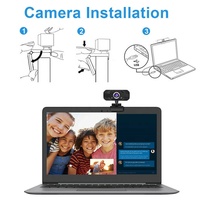 2K 4KComputer PC kamerası için mikrofon ile canlı yayın Video çağrı konferans iş kamera kamerası 4k