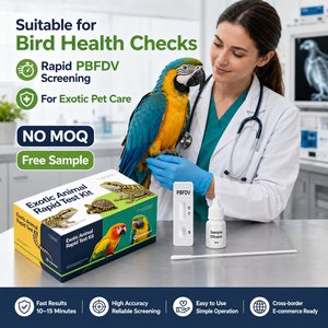 Kit de Prueba para el Virus de la Enfermedad del Pico y la Pluma en Aves (PBFDV) para Aves Exóticas SIN Cantidad Mínima de Pedido Muestra Gratuita - Product Image 4