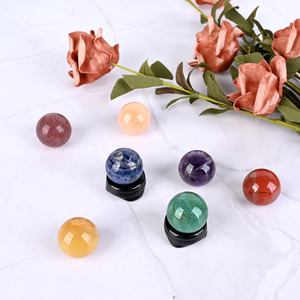 Whosale Bulk Various Material Nature Healing Crysta Quartz 1 Inch Carving <b>Ball</b> Chakras Spiritual Stone - Product Image 6