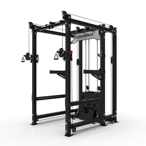 Entraîneur de câble multifonctionnel <span class=keywords><strong>CrossMax</strong></span> Pro-Power Squat Rack + Pulldown haut/bas-Système de gymnastique domestique et commercial ultime - Product Image 3