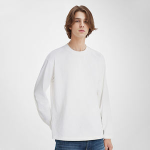 T-Shirt Unisex Neutre all'Ingrosso, 100% Cotone 220GSM, Manica Lunga, Antipiega, Traspirante per Macchine da Stampa - Product Image 2