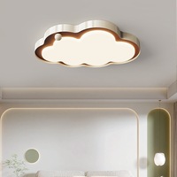 Lampu Langit-langit LED Awan Gaya Vintage Prancis untuk Kamar Tidur, Cahaya Lembut, Pencahayaan Ruangan Modern