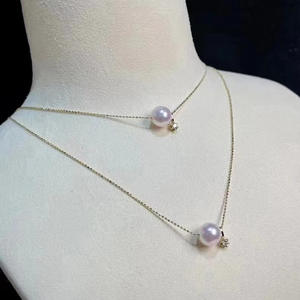 WENCHI S925 Bracelet-collier en argent pur avec perles DIY et fermoir à clip en or et argent, modèle 10640 - Product Image 3