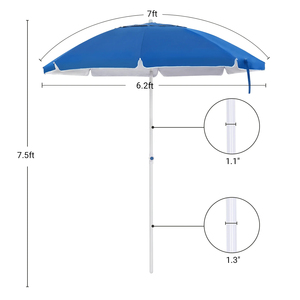 Parasol promocional <span class=keywords><strong>para</strong></span> jardín, sombrilla de playa con logotipo personalizado, fabricante Popular, barato, publicidad, al aire libre - Product Image 3