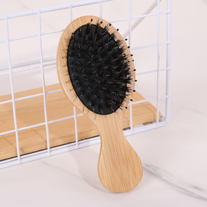 แปรงหวีผมไม้ไผ่สำหรับเด็กขนแปรงนวดขนแปรงหวีผมสำหรับเดินทางขนาดเล็ก - Product Image 6
