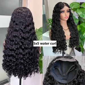Perruque 5x5 SDD Water Wave avec closure sans colle, densité totale, 100% cheveux humains - Product Image 4