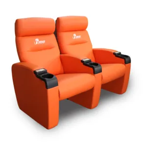 New Commercial Leather Custom Cinema Chair Sofa Movie Theater Seating Furniture