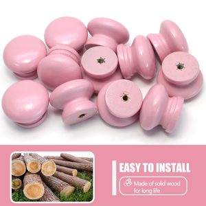 Vente en gros de meuble de cuisine commode armoire penderie poignées rondes bouton de tiroir en bois champignon - Product Image 2