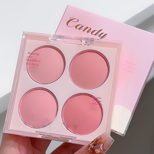 OEM 4 couleurs dégradées <span class=keywords><strong>Maquillage</strong></span> pour le visage <span class=keywords><strong>Teint</strong></span> blush imperméable longue durée poudre <span class=keywords><strong>maquillage</strong></span> quotidien Poudre blush palette - Product Image 2