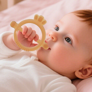 Anneau de dentition en silicone Meng Le, forme ronde, pour bébés de 0 à 24 mois - Product Image 2