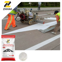 Marquage routier thermoplastique réfléchissant blanc pour autoroutes et routes urbaines, peinture routière résistante à l'usure et à usage intensif