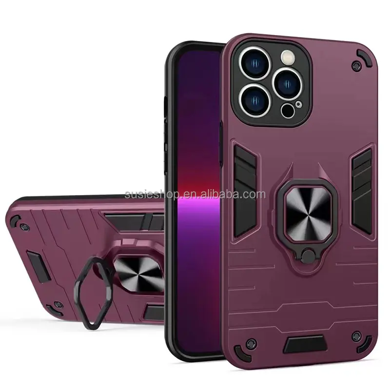 HARD COVER with Magnetic Kickstand for tecno spark go 2022 camon 18 POUCHes armor case Robot linings