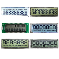 Écran LCD graphique à segment 7 Seg en verre transmissif personnalisé à faible quantité minimale de commande Écran LCD HTN TN positif à cristaux liquides pour compteur d'eau