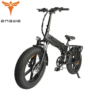 Sepeda ENGWE 20 Inci, Mesin 20 Inci Pro EU/US/UK Gudang 48V16Ah Sepeda Listrik 750W Ban Gemuk Sepeda Gunung