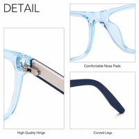 Lunettes anti-lumière bleue unisexe Sunray, nouvelle collection, monture carrée tendance vintage en TR90, verres teintés AC, OEM&ODM