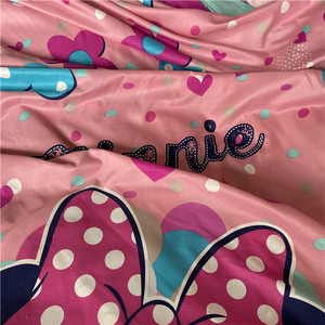 Tela de poliéster 100% con estampado de <span class=keywords><strong>Minnie</strong></span> para mujer <span class=keywords><strong>y</strong></span> niña, material de cama, textil para el hogar - Product Image 6